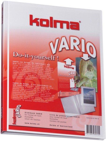 Kolma KOLMA Sichtbuch Vario KolmaFlex A4 03.746.16 weiss, für 40 Taschen  