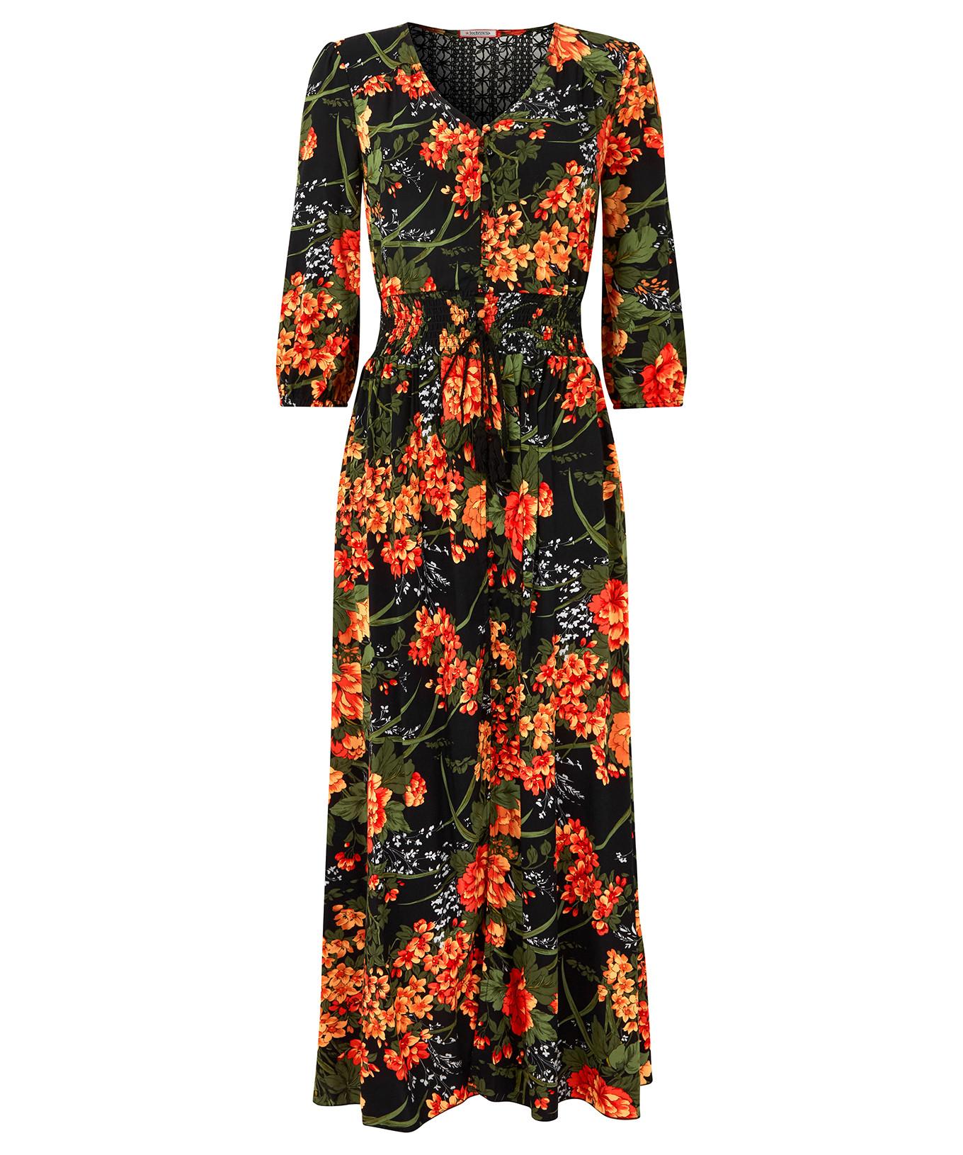 Joe Browns  Robe Maxi Dentelle Noire et Florale 