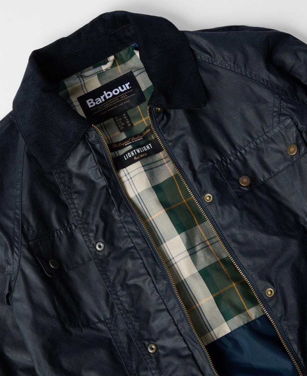 Barbour Arlo Utility Wax Jacket Royal  
