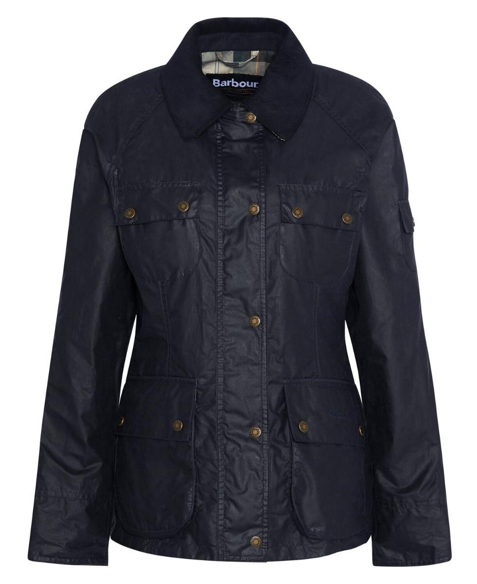 Barbour Arlo Utility Wax Jacket Royal  