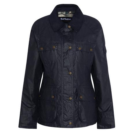 Barbour Arlo Utility Wax Jacket Royal  