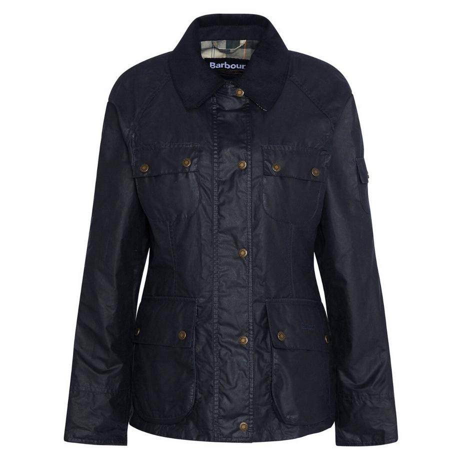 Barbour Arlo Utility Wax Jacket Royal  