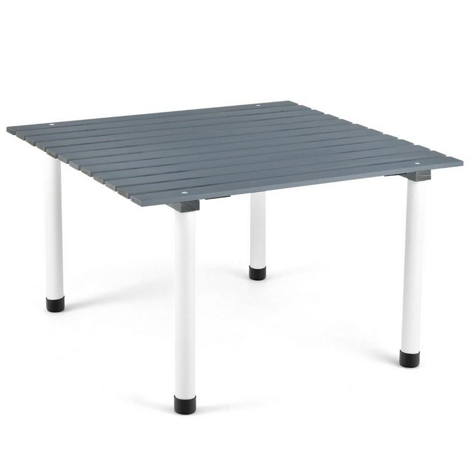 Northix  Table de camping pliante avec sac de transport pour pique-niques à la plage et sorties de pêche, gris 
