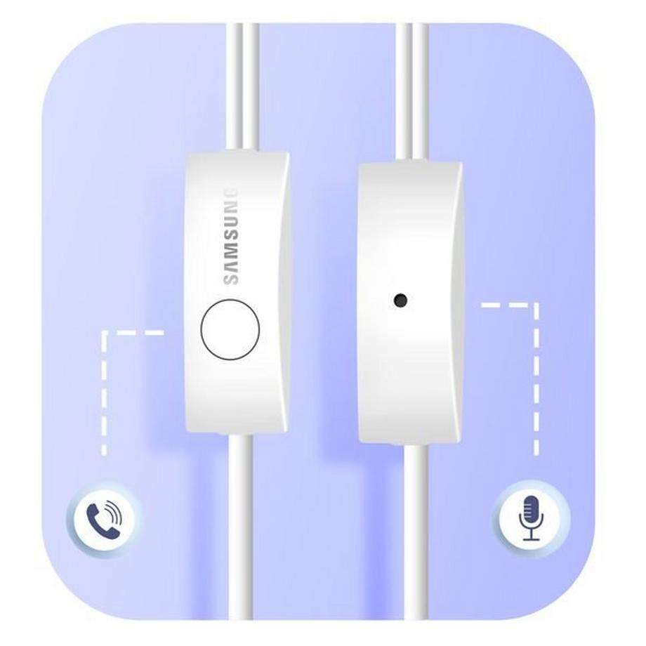 SAMSUNG  Écouteurs Mains Libres Blanc Samsung 
