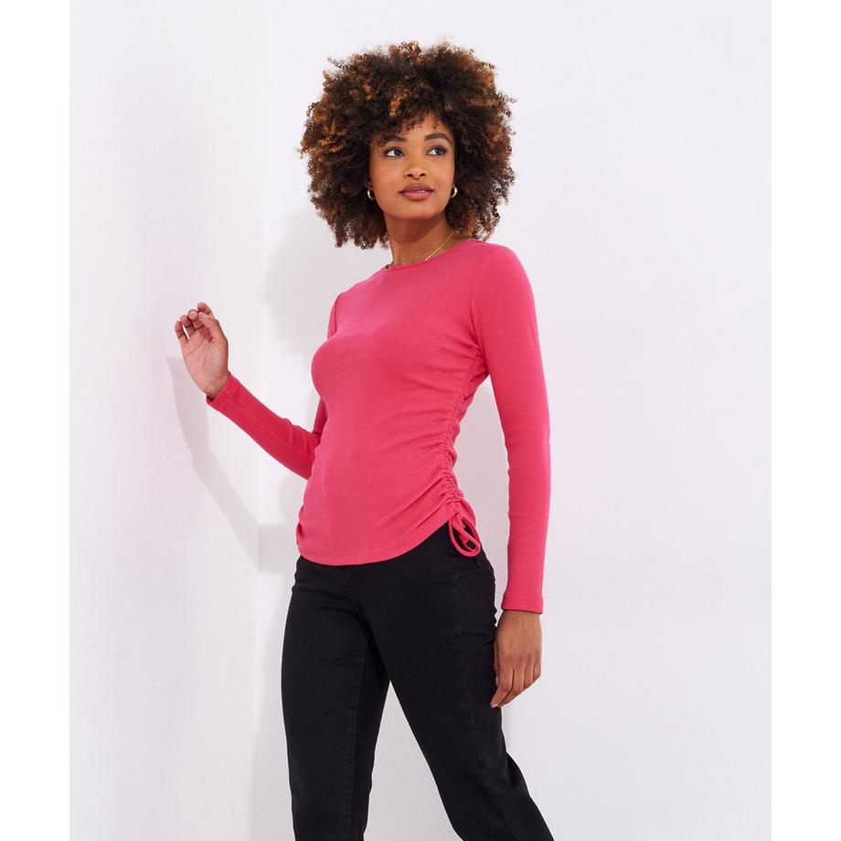 Joe Browns Top a Maniche Lunghe a Costine con Nodo Laterale  