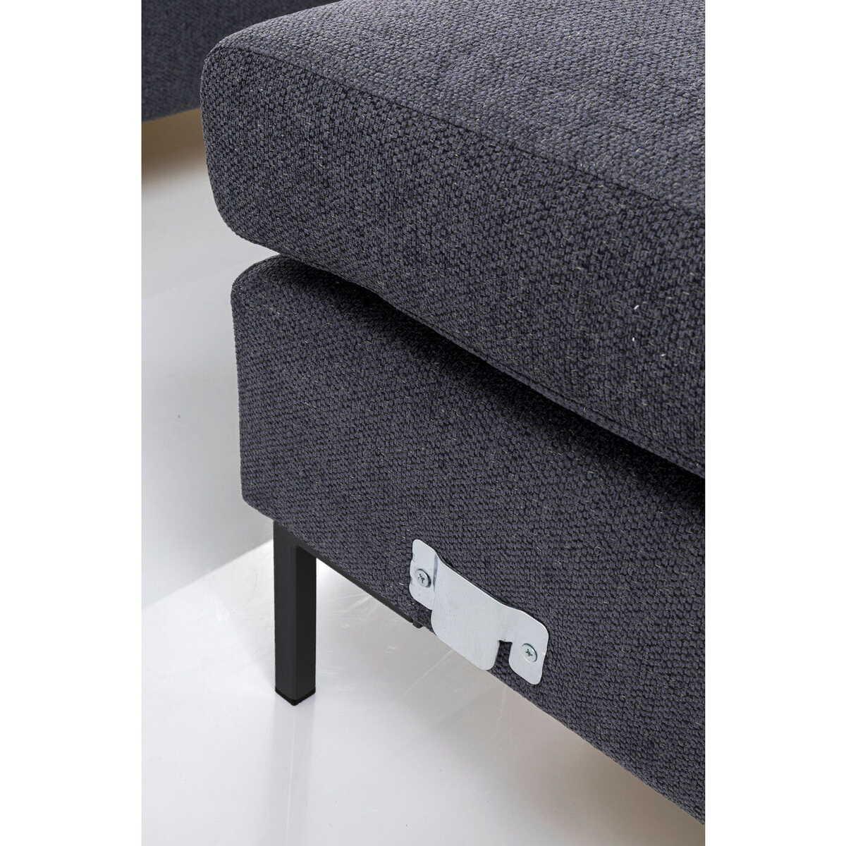 KARE Design Canapé d&#039;angle Gianni Gris Droite  
