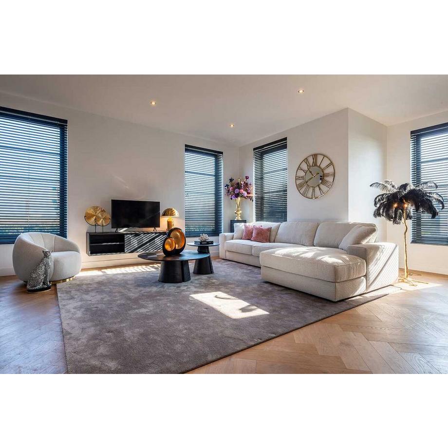 mutoni Table d&#039;appoint Blax noir 59  