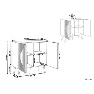 Beliani Schrank aus MDF-Platte Modern DALCROSS  