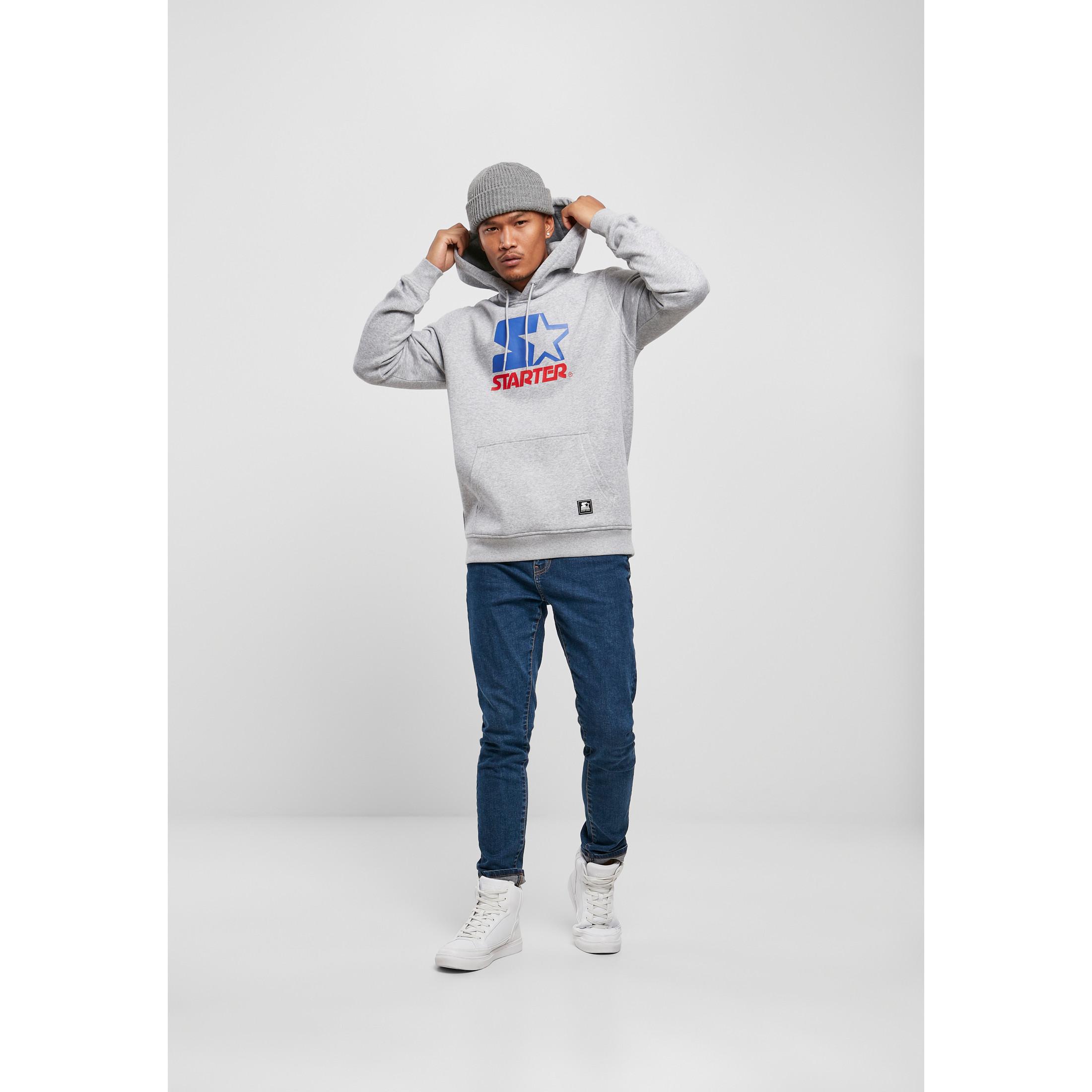 URBAN CLASSICS  sweatshirt à capuche starter two color logo 