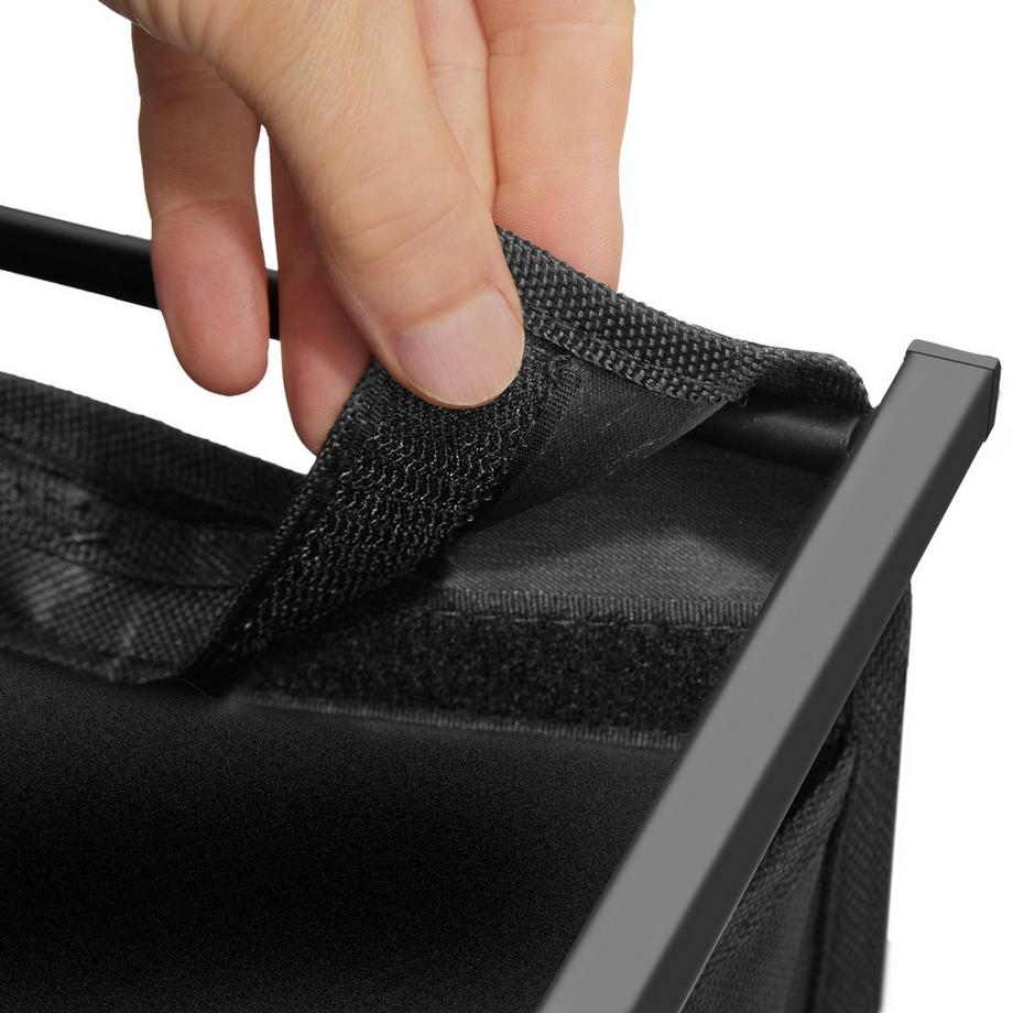 Tectake Panier à linge  style industriel avec 2 ou 3 compartiments extensibles  