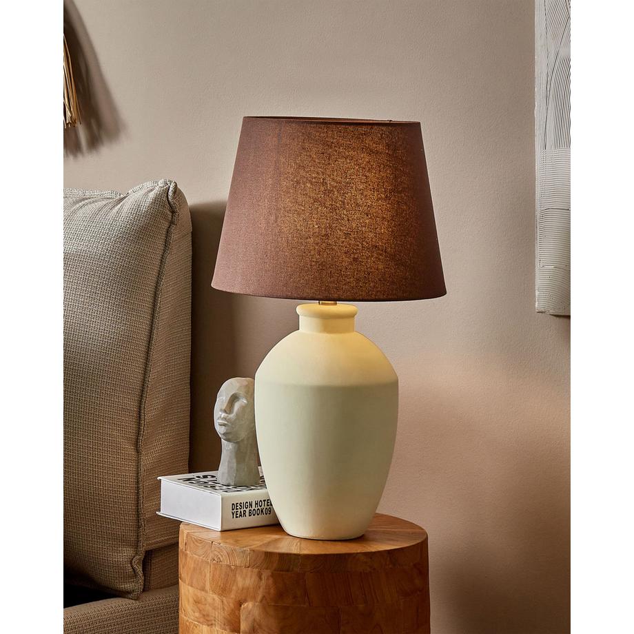 Beliani Lampada da tavolo en Ceramica  ARCOS  