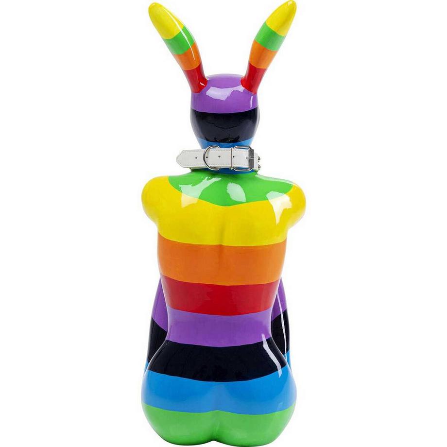 KARE Design Objet décoratif Sitting Rabbit Rainbow 80  