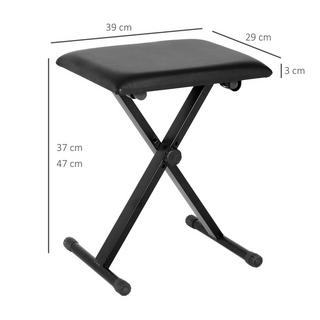 HOMCOM Tabouret de piano  