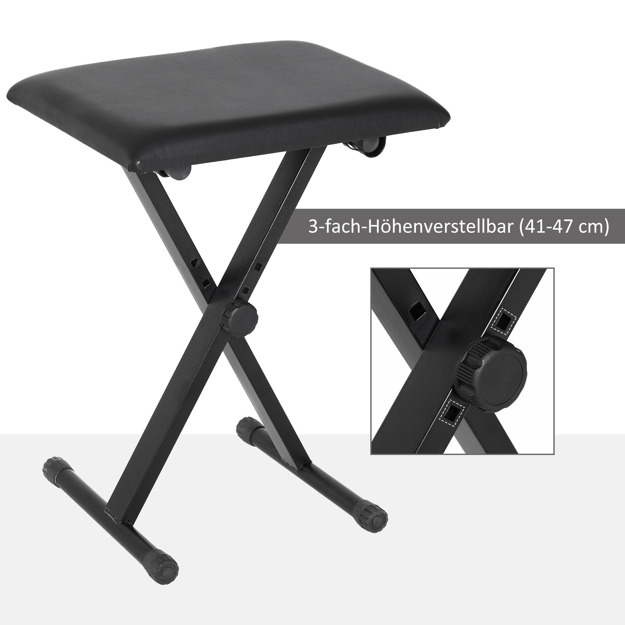 HOMCOM Tabouret de piano  