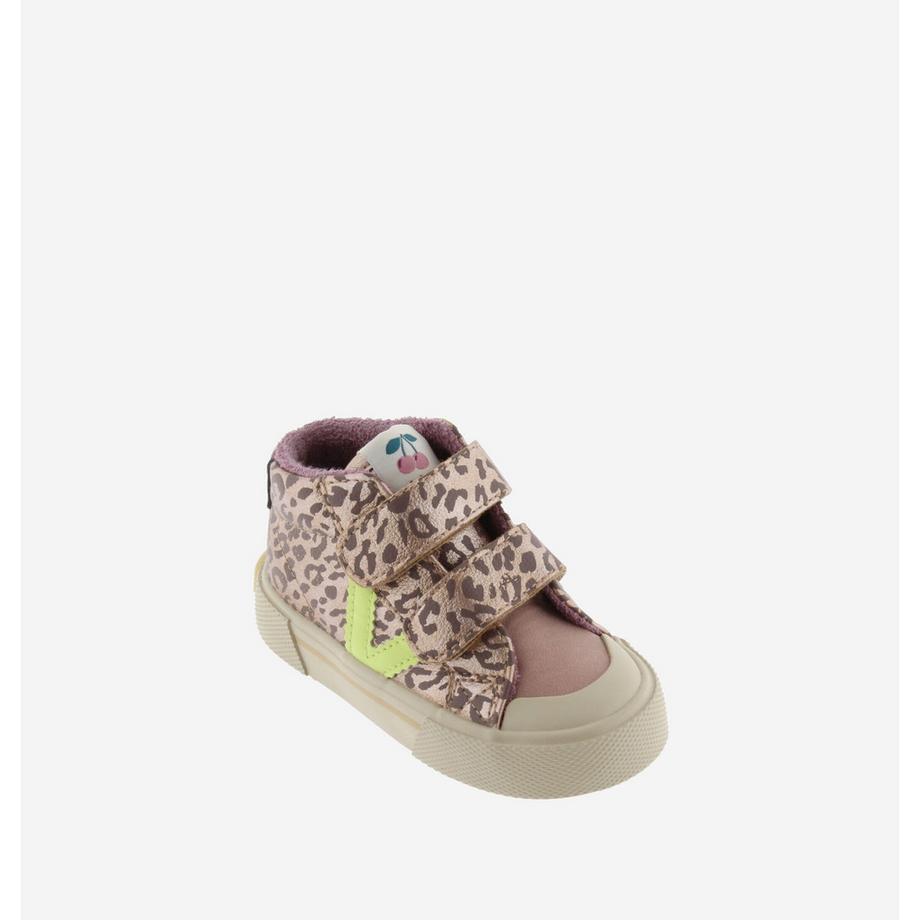 Victoria Metallic Leopard Print High Top Sneakers für Mädchen  