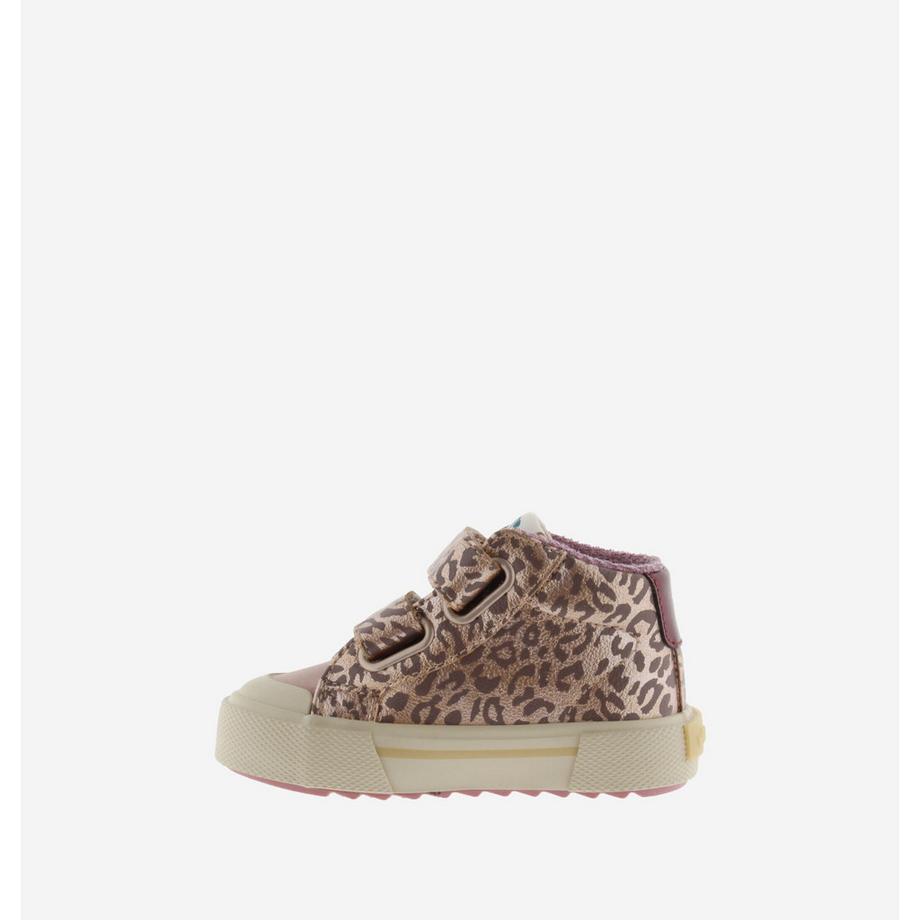 Victoria Metallic Leopard Print High Top Sneakers für Mädchen  