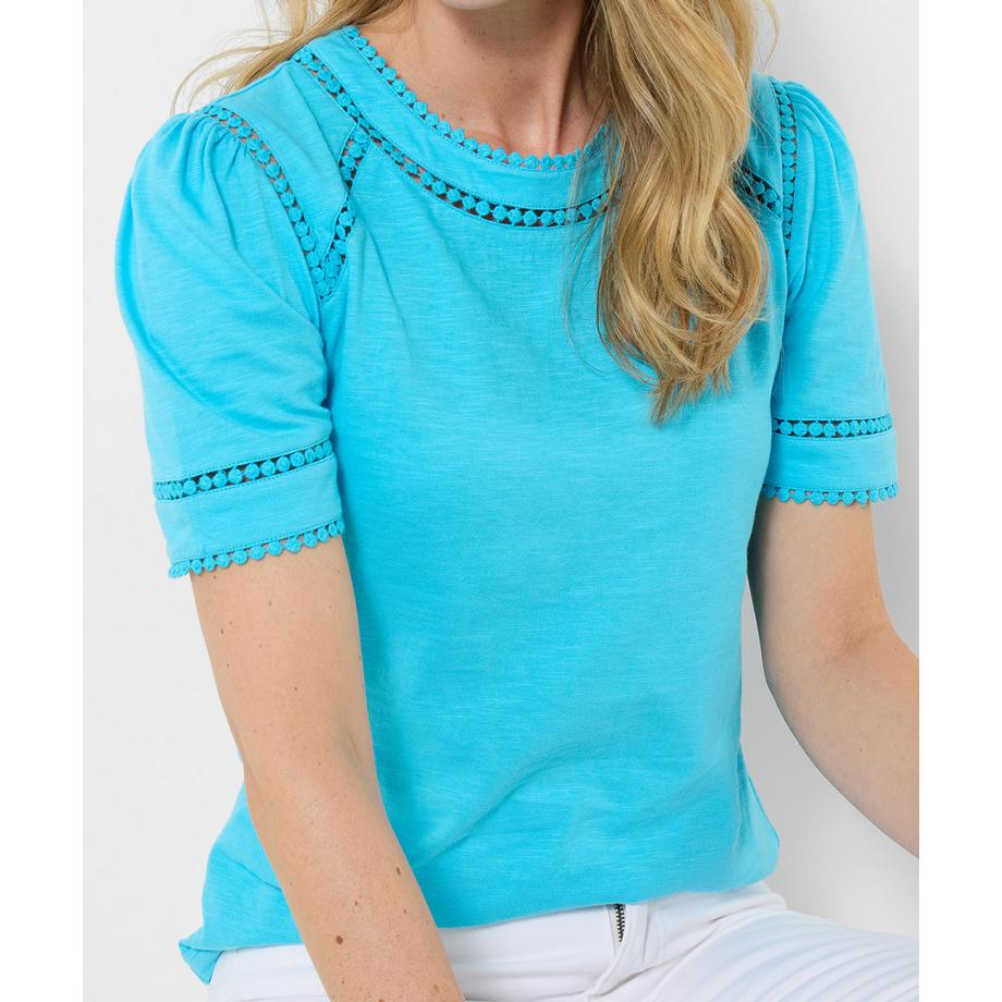 Joe Browns T-shirt Jersey Girocollo Dettagli Intagliati  