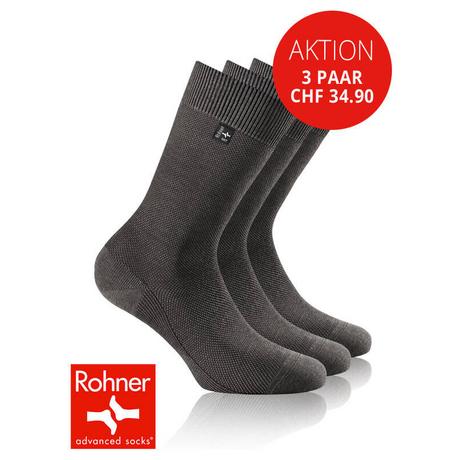 Rohner Capri Piqué-Socken 3er Pack  