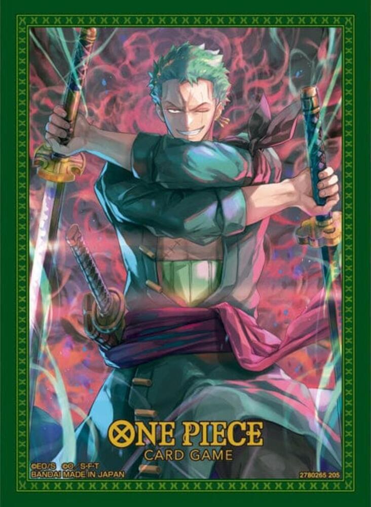 Bandai  One Piece Card Game - Official Sleeves Set No. 11 - Roronoa Zoro (70 Sleeves) 