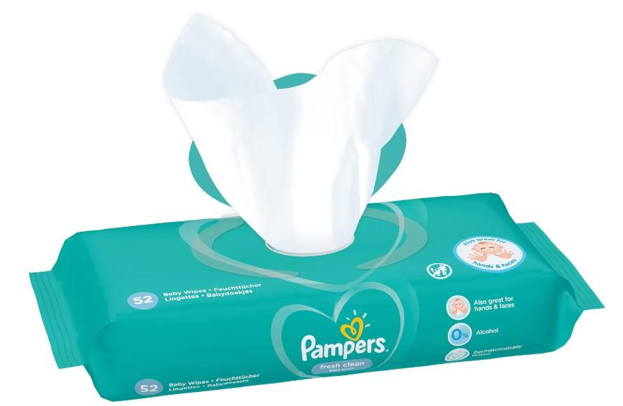 Pampers  Feuchttücher für Babys 52Stück Fresh Cle 