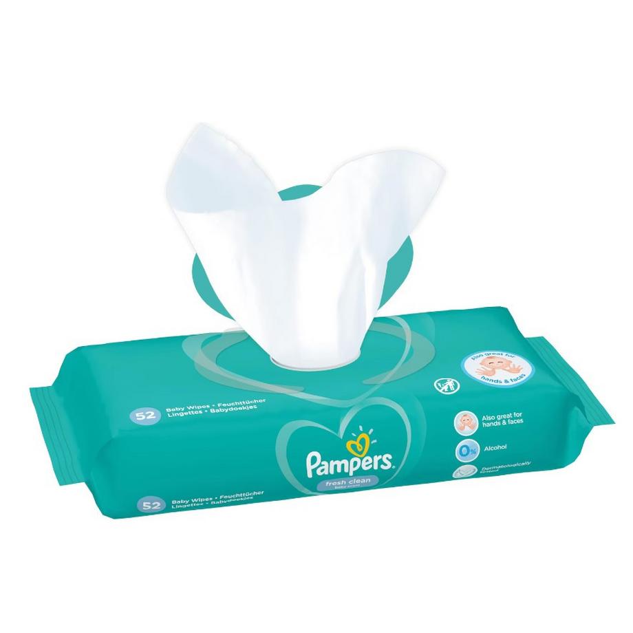 Pampers  Feuchttücher für Babys 52Stück Fresh Cle 