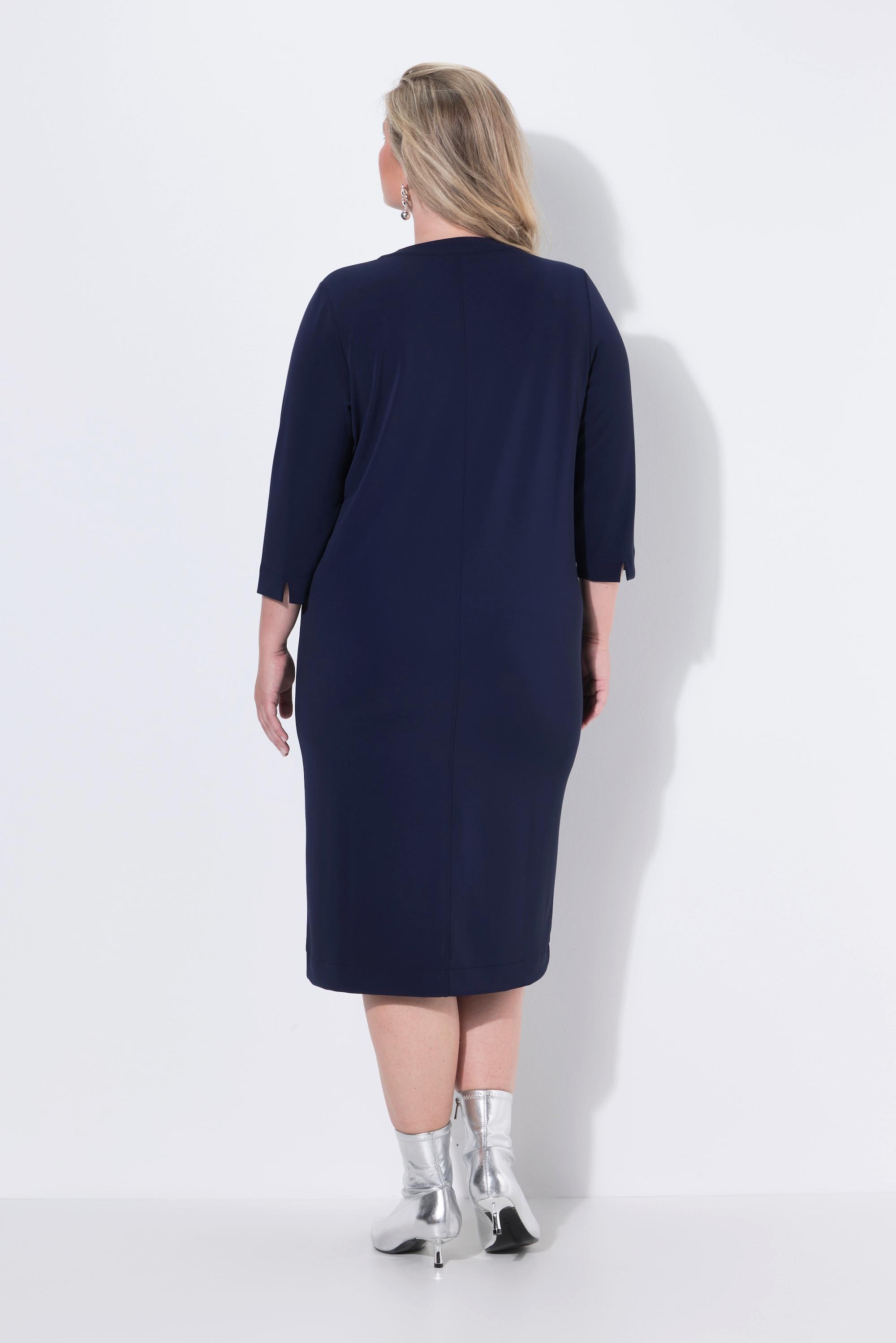 Ulla Popken Abito Scollo a Tunica Maniche 3/4 Tasche  