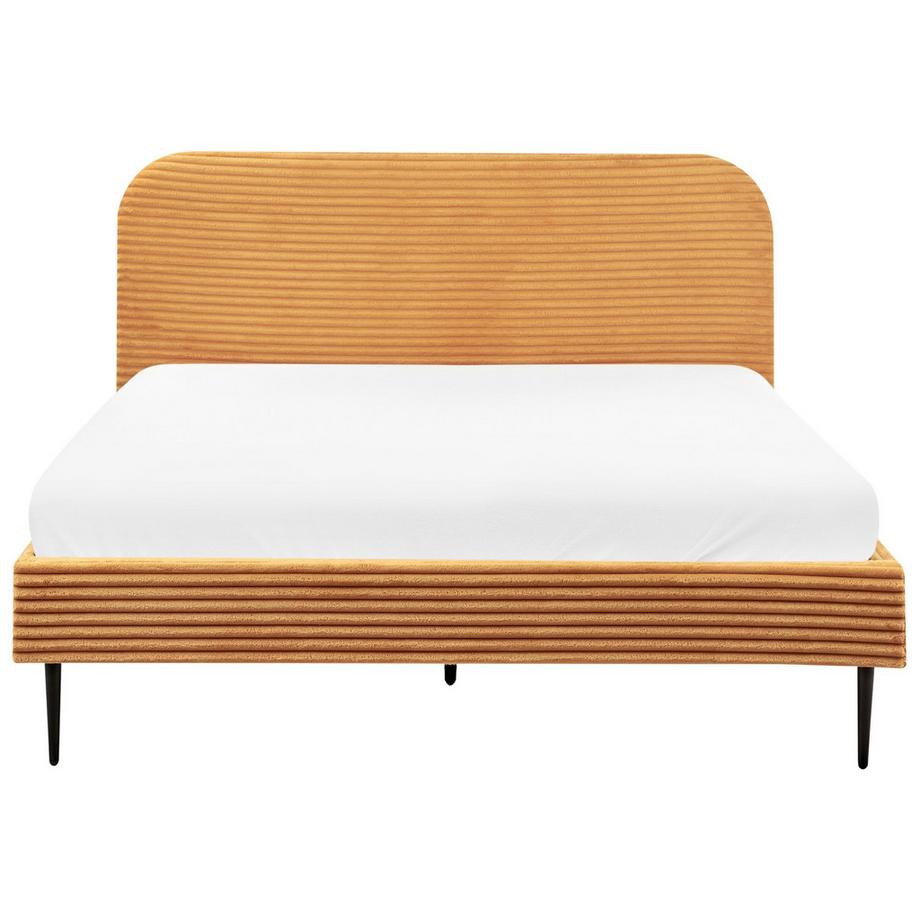 Beliani Letto en Velluto a coste Glamour FLAYAT  