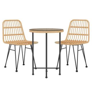 VidaXL set da pranzo da giardino Polirattan  