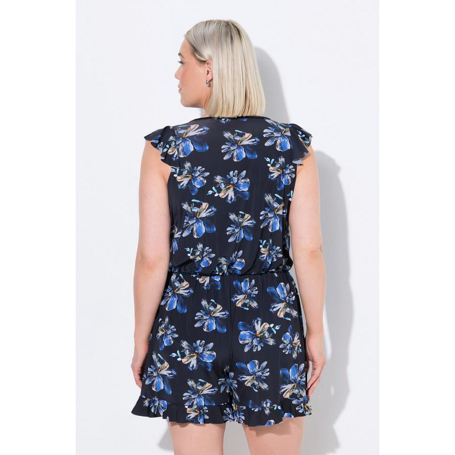 Ulla Popken Abito da bagno Shorts Fiori Coppe morbide Riciclato  