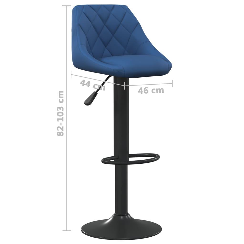 VidaXL Tabouret de bar velours  