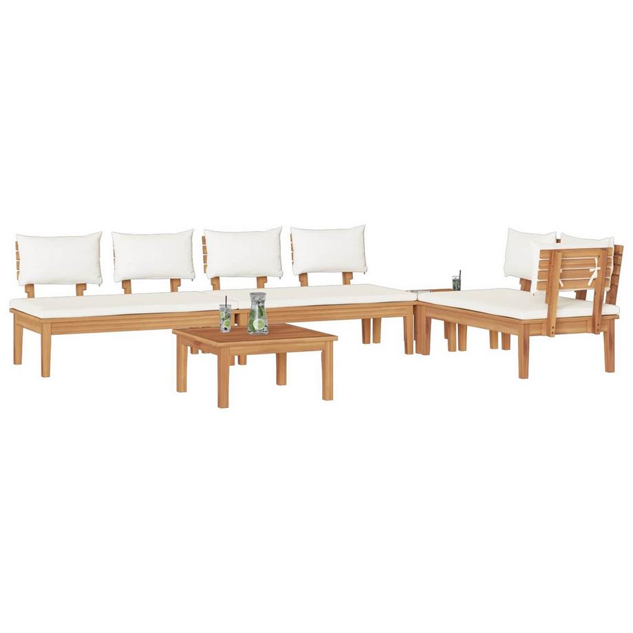 VidaXL Divano da giardino Legno massello di teak  