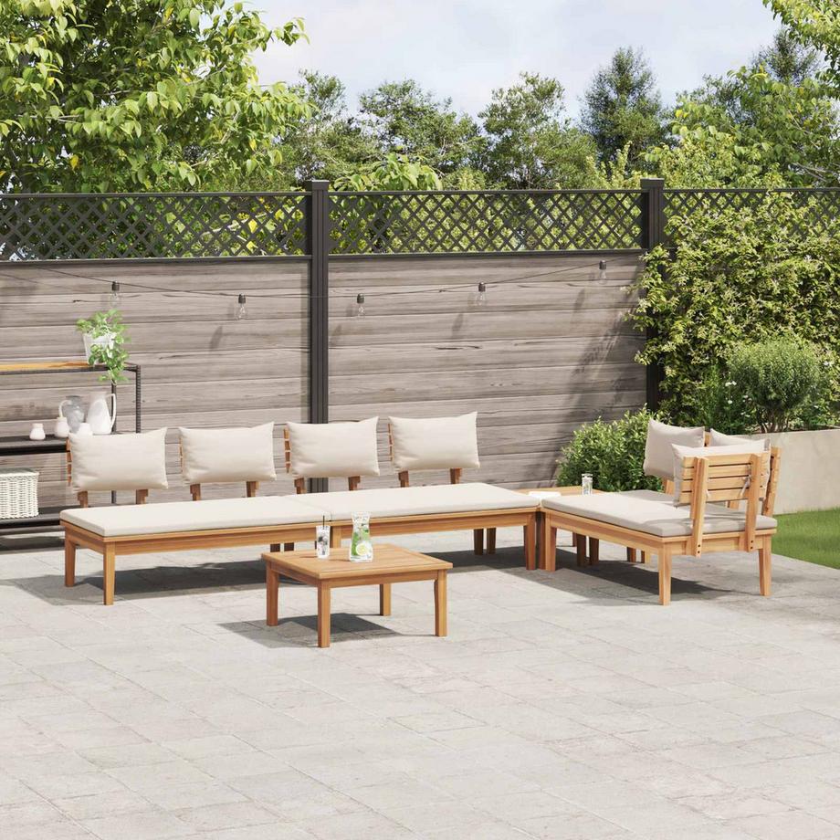 VidaXL Divano da giardino Legno massello di teak  