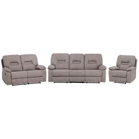 Beliani Wohnzimmer Set aus Polyester Modern BERGEN  