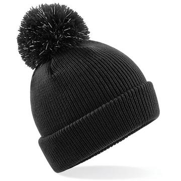 Reflective Beanie mit Bommel