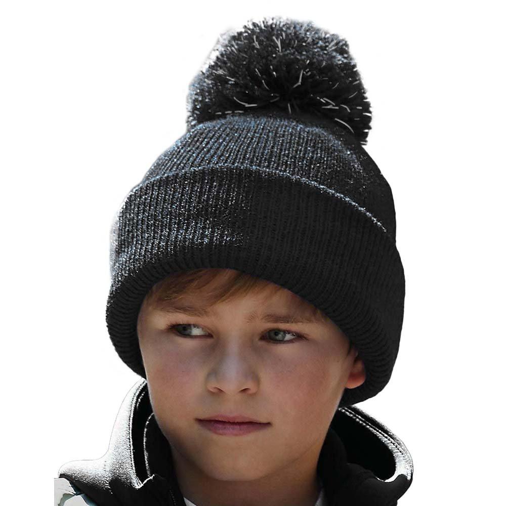 Beechfield  Reflective Beanie mit Bommel 