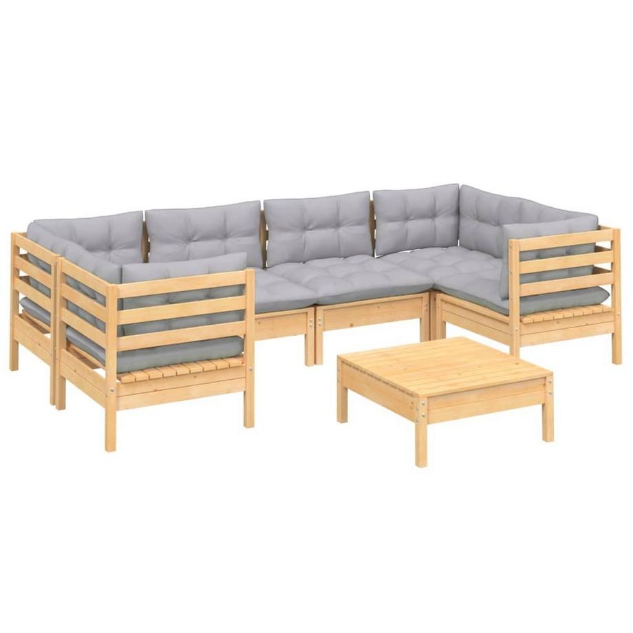 VidaXL set salotto da giardino Legno di pino  