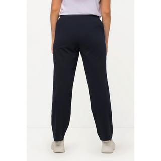 Ulla Popken  Pantalon de jogging à taille élastique et bande fantaisie le long de la jambe 