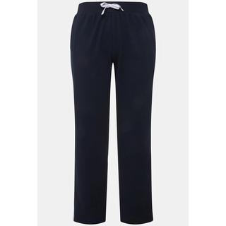 Ulla Popken  Pantalon de jogging à taille élastique et bande fantaisie le long de la jambe 