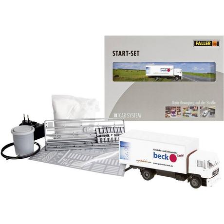 FALLER  Coffret de lancement Car System avec camion MAN, voie H0 