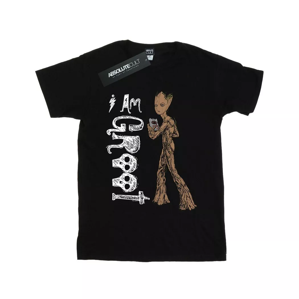 MARVEL - Avengers Infinity War I Am Teenage Groot TShirt, für Damen, Schwarz, Größe S