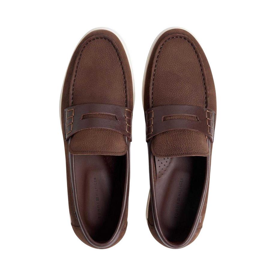 TOMMY HILFIGER Baskets en Nubuck à Bout Mocassin  