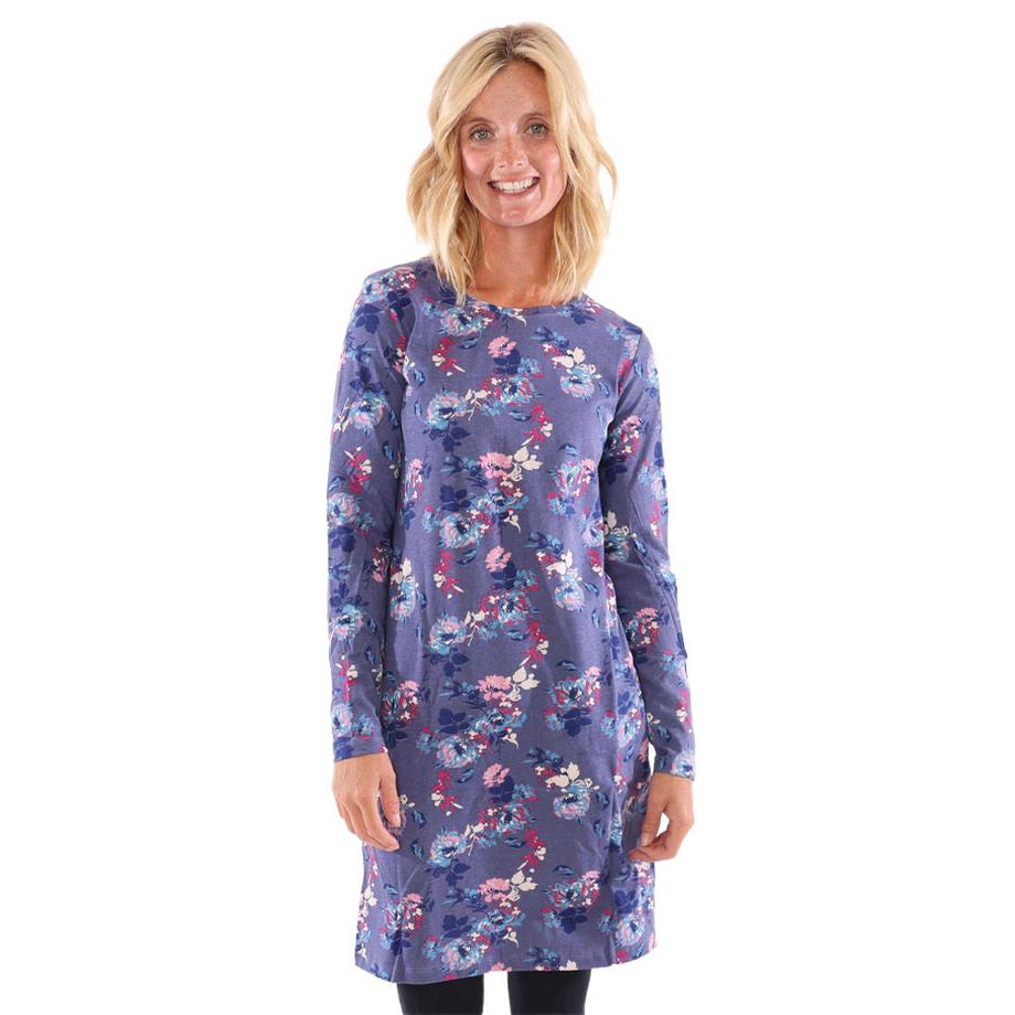 Lazy Jacks Fleur Langarm T-Shirt Kleid  