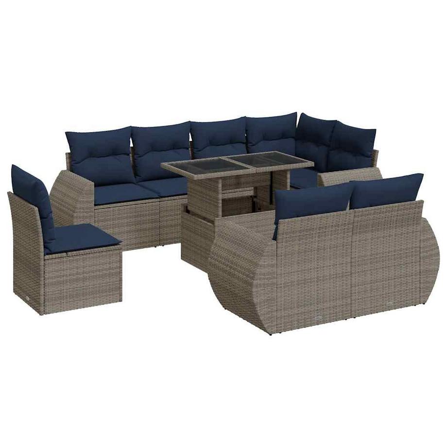 Garten sofagarnitur poly-rattan