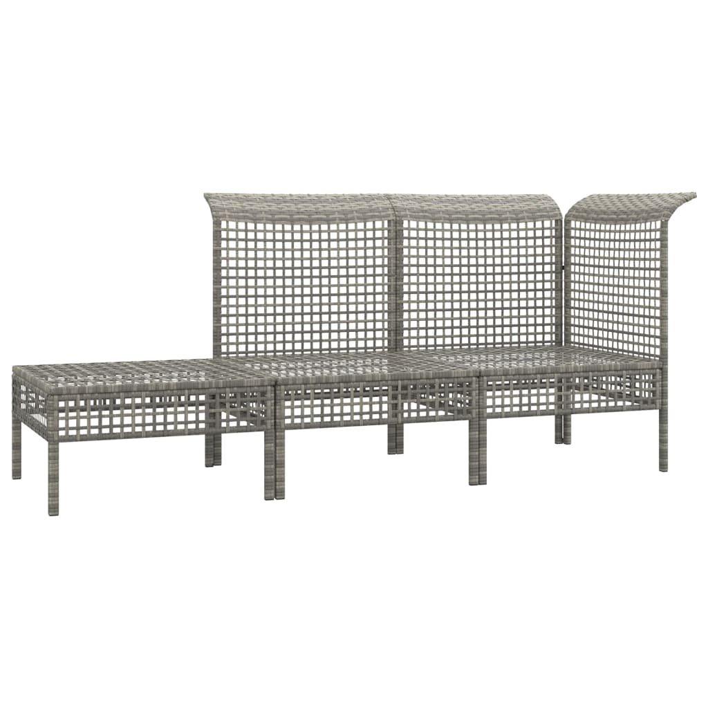 VidaXL set salotto da giardino Polirattan  