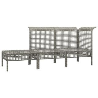 VidaXL set salotto da giardino Polirattan  