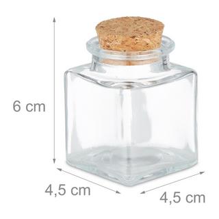 B2X Ensemble de pots à épices avec couvercle en liège  