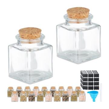 Set di barattoli per spezie con coperchio in sughero