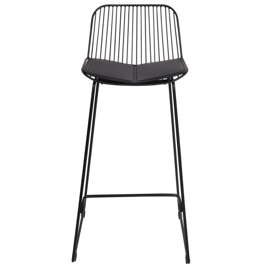 Beliani Set mit 2 Barstühlen aus Stahl Industriell PENSACOLA  