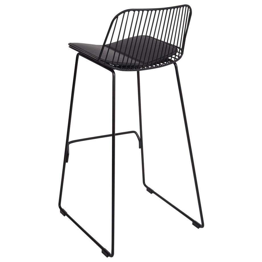 Beliani Set mit 2 Barstühlen aus Stahl Industriell PENSACOLA  