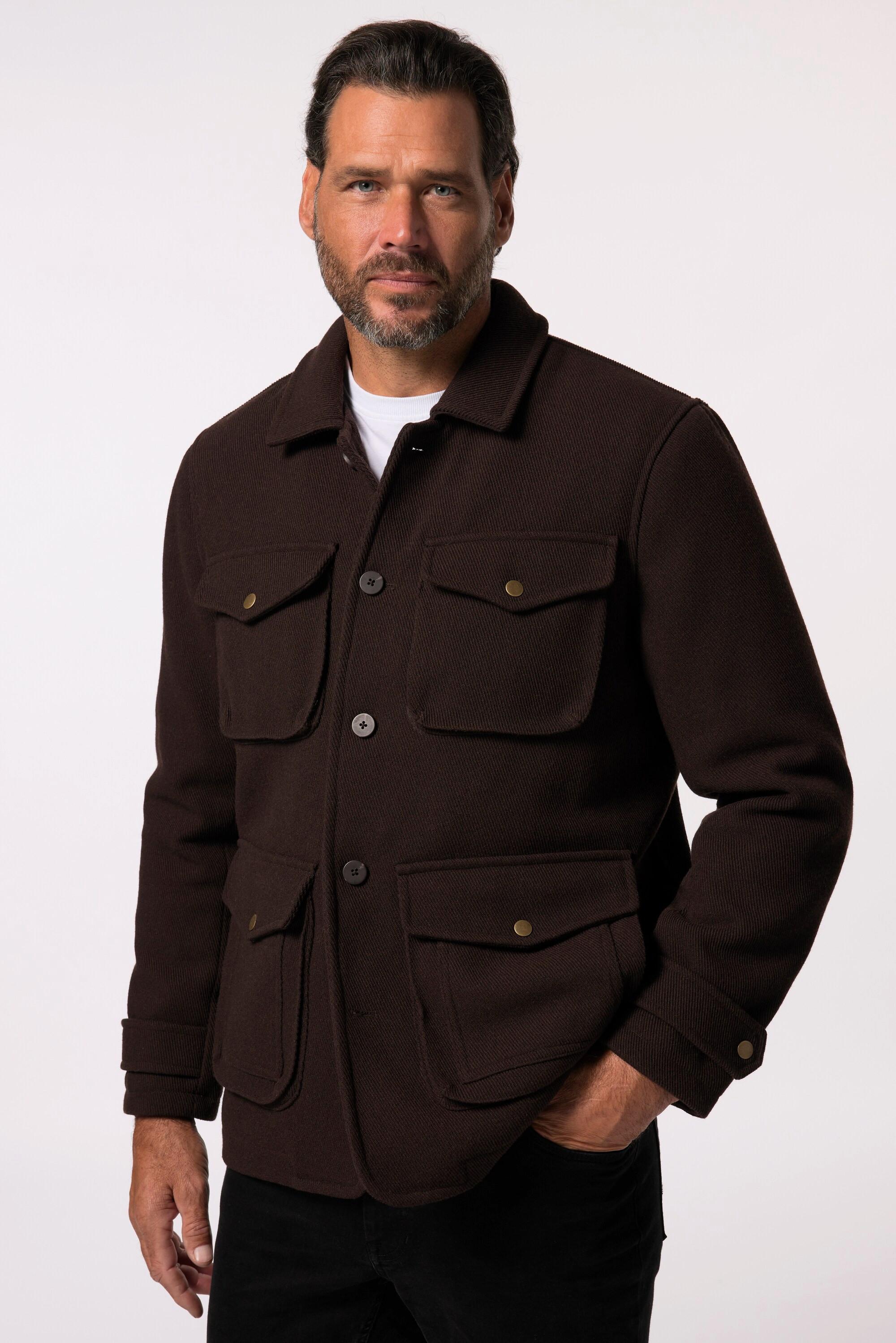 JP1880  Fieldjacke, Wolloptik, bis 7 XL 